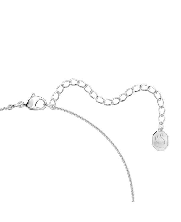 Matrix Triangle Pendant tri Rhodium shiny White