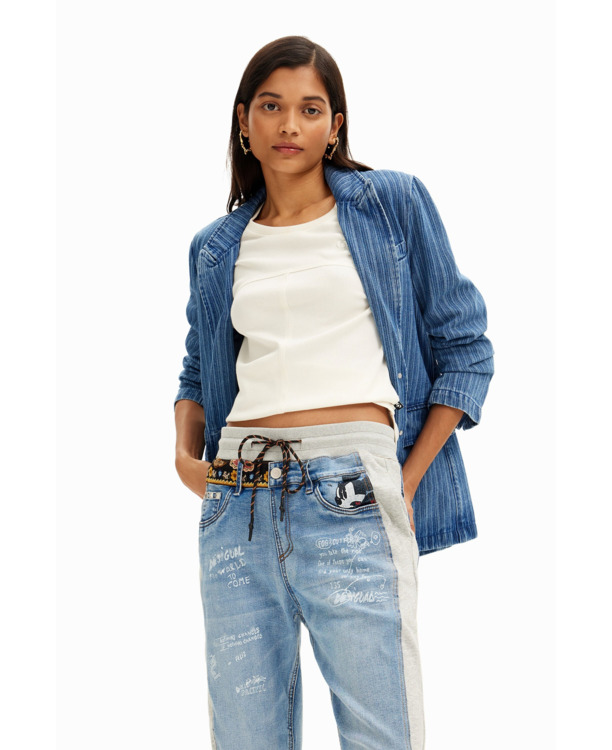 DENIM BROEKEN DENIM MICKEY HYBRID