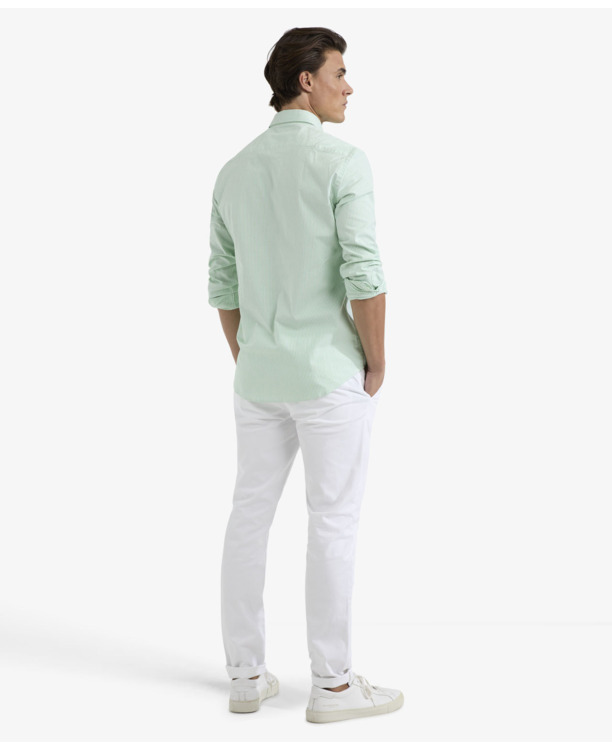 Stretch Oxford Shirt Small Stripe Heren