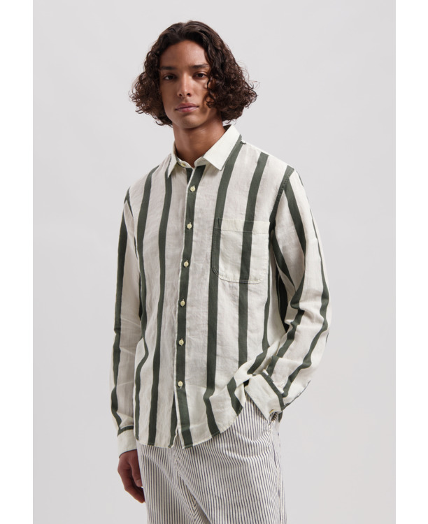 Miller Shirt Linen Stripe
