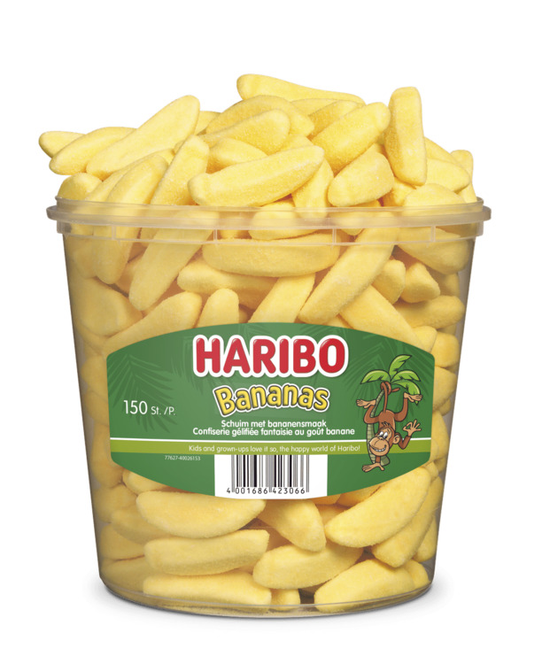 Haribo Bananen 150 stuks