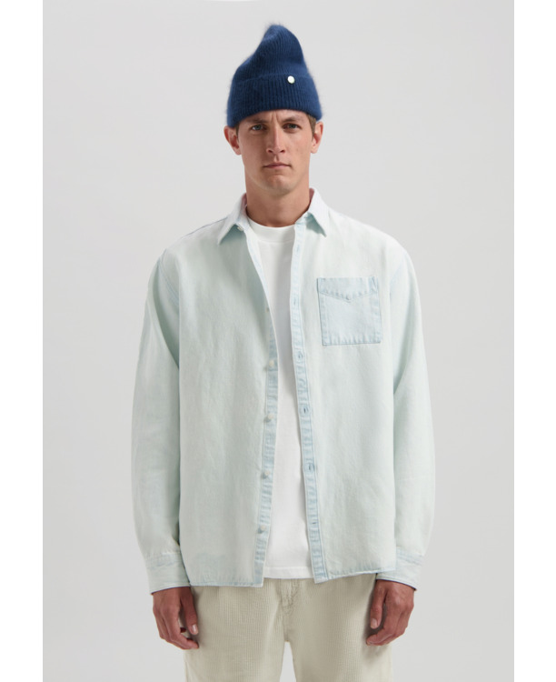 Dstrezzed Heren Gebleekte Denim Overhemd Sun