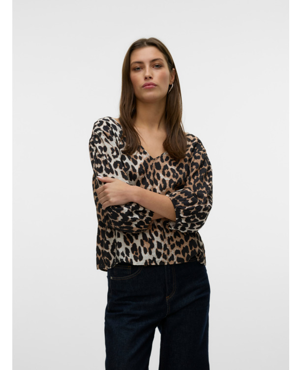 VMJOSIE 3/4 V-NECK TOP WVN GA