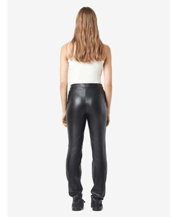 NMANDY MONI PU HW ANKLE PANTS NOOS