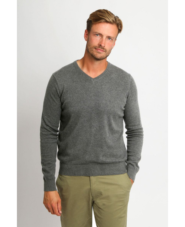 Suitable Respect Vinir Pullover Melange Antraciet