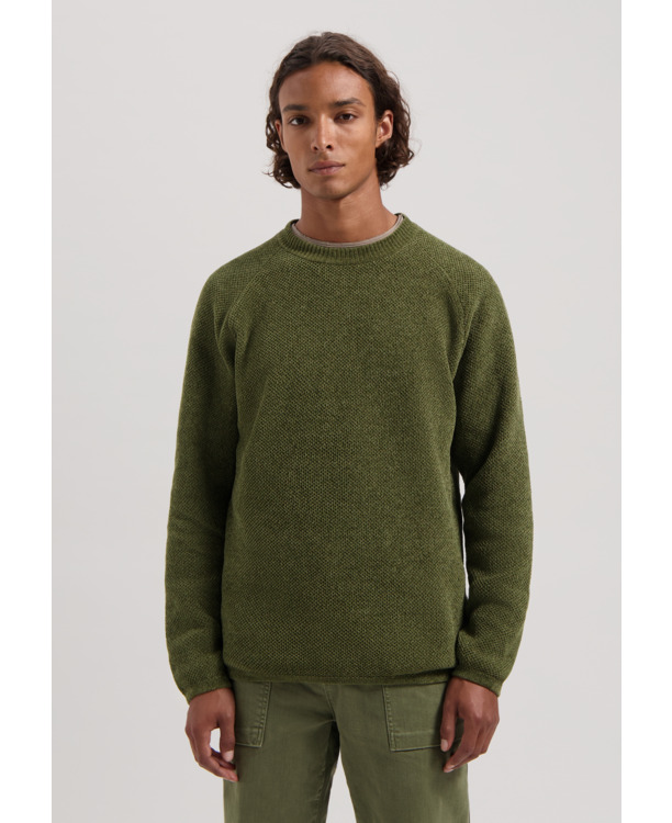 Dstrezzed Heren Chenille Trui Crewneck Grijs