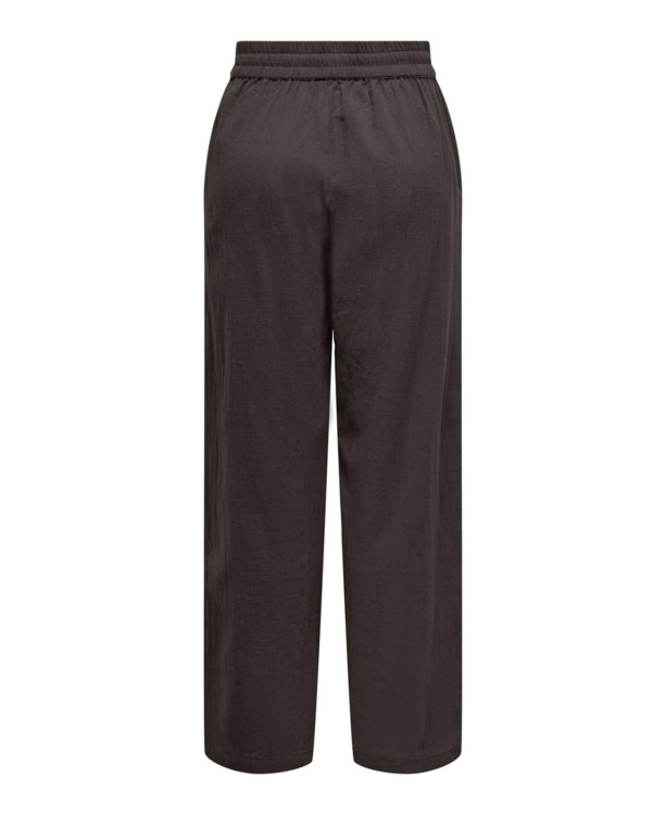 Regular Fit Basic elastische taillebroek met zijzakken