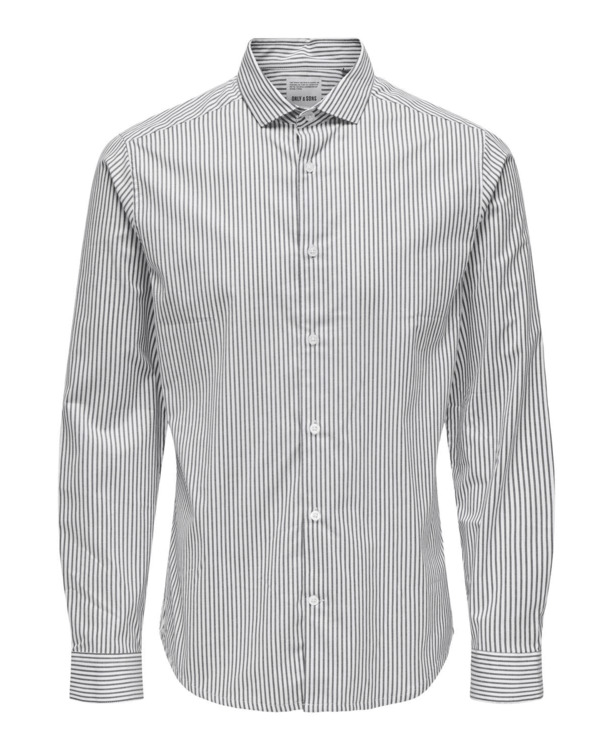 Slim Fit Overhemdkraag Lange Mouwen (L/M) Heren