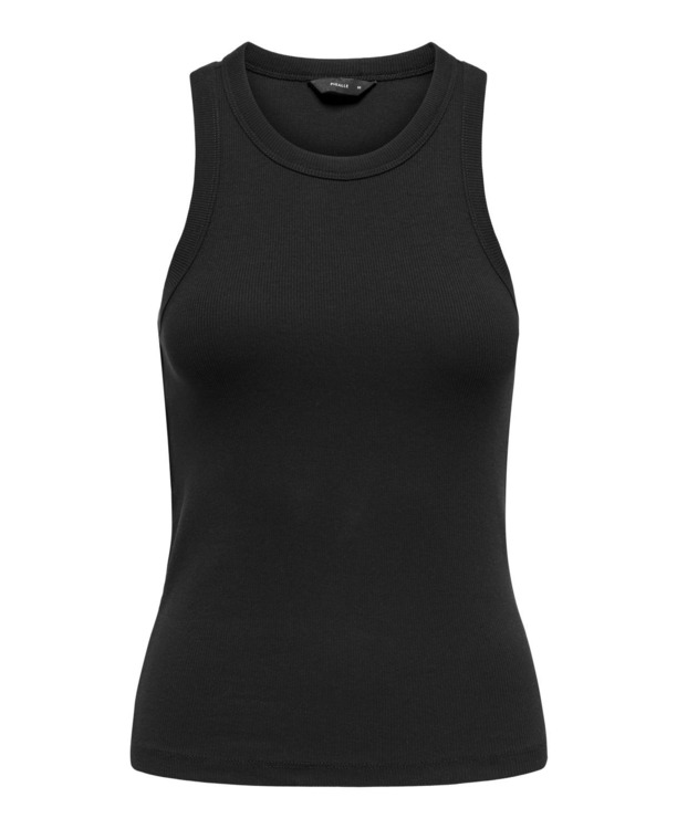 Slim Fit Square Neck Sleeveless (S/L) BASIC Tanktop zonder mouwen met slim fit
