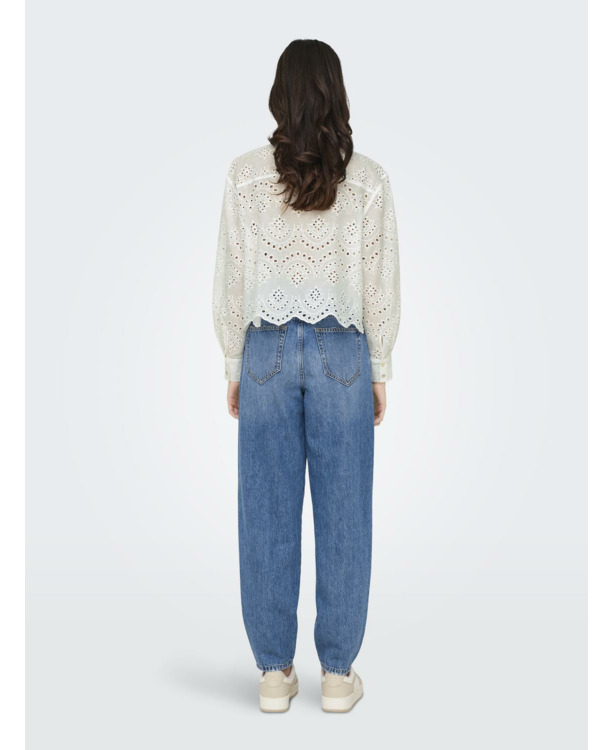 Loose Fit Shirt Collar Long Sleeves (L/S) Shirt met lange mouwen en verlaagde schouders