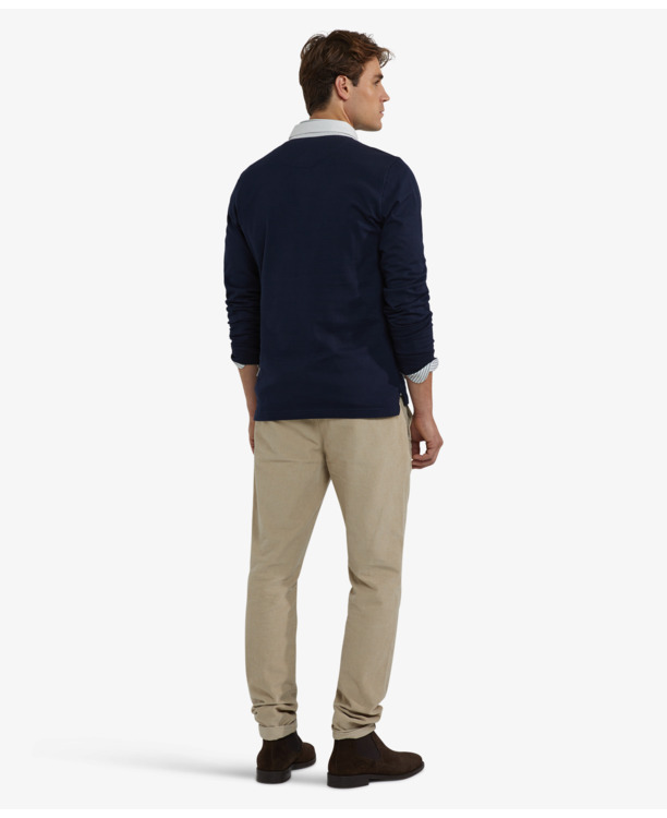 Colourblock Rugby 100% Cotton Heren