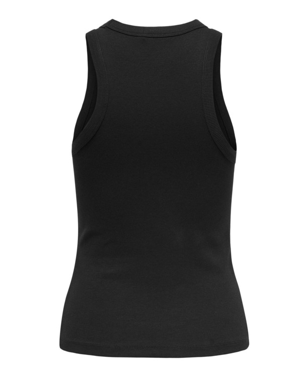 Slim Fit Square Neck Sleeveless (S/L) BASIC Tanktop zonder mouwen met slim fit
