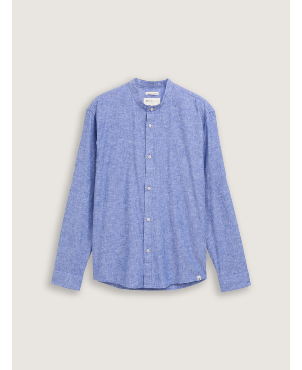 Relaxed fit overshirt met linnen