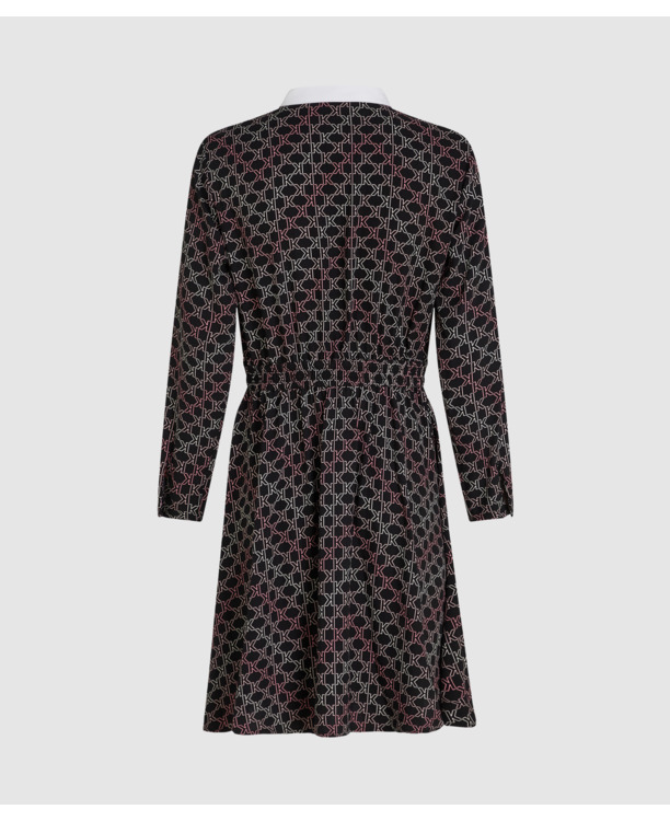 K-CHEVRON AOP SHIRT DRESS