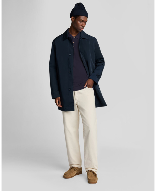 Linen Blend Knitted Polo