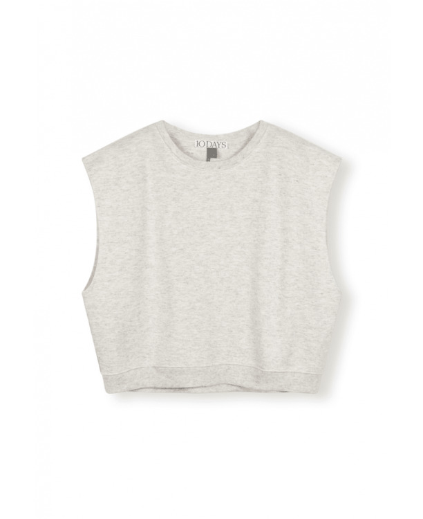 padded shoulder knit top