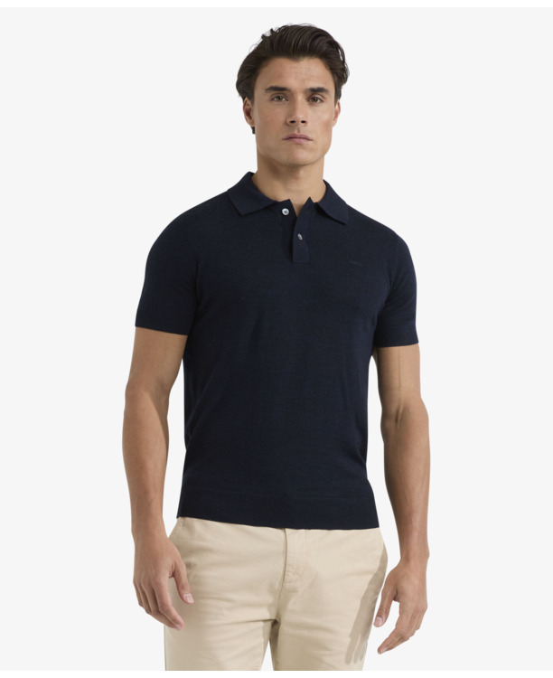 Fine Merino Polo 100% Merino Wool Heren