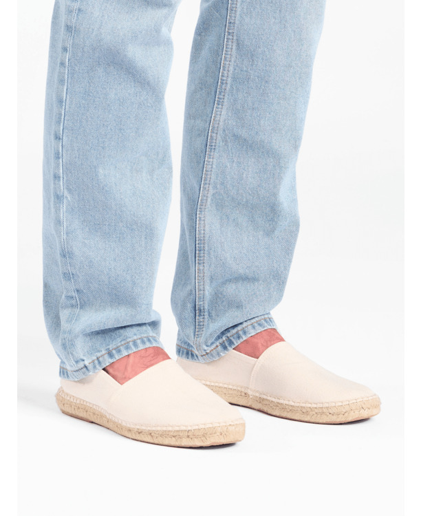 No Label x Abarca Katoenen Espadrilles Heren