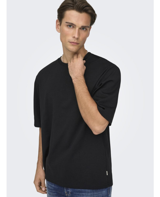 Relaxed Fit O-hals T-shirt met korte mouwen in relaxte pasvorm voor heren Heren