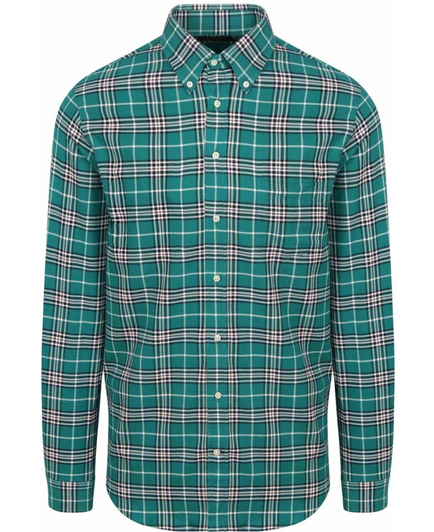 Steppin' Out Flanel Overhemd Ruit Groen
