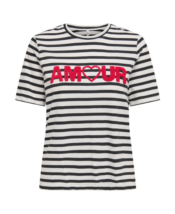 ONLKIKO LIFE S/S O-NECK TERRY TOP C