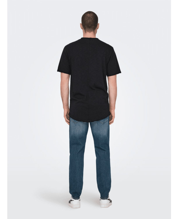 Lange lijn pasvorm O-hals korte mouwen (K/M) Heren