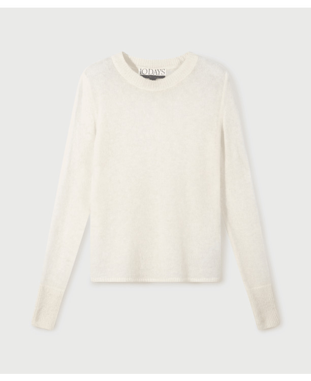 10DAYS Dames dunne trui t-shirt alpaca merinowol