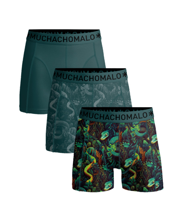 Heren 3-Pack Boxershorts Print/Print/Effen