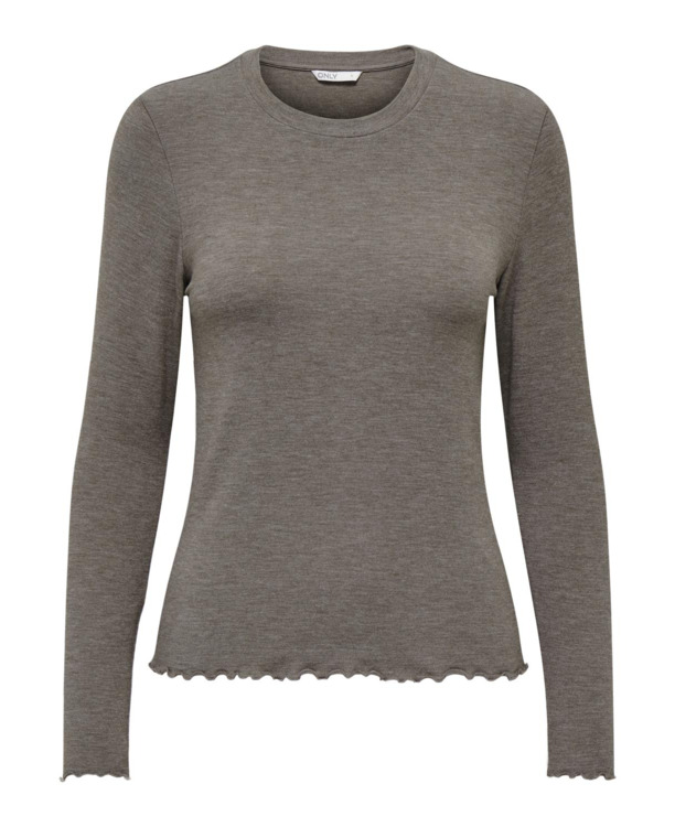 Regular Fit O-Neck Long Sleeves (L/S) Basic top met ronde hals en lange mouwen