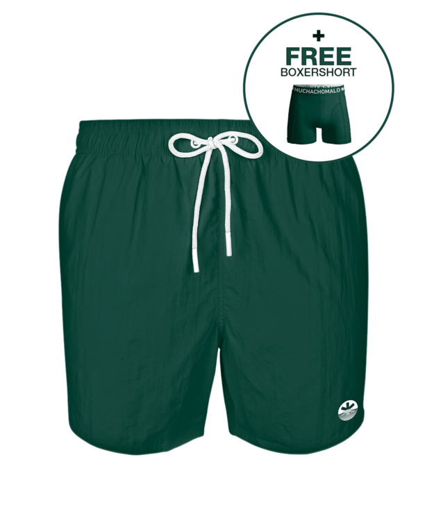 Jongens Zwembroek Effen Storm Green