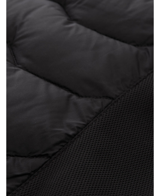 Hybride watteerd vest met bomberkraag