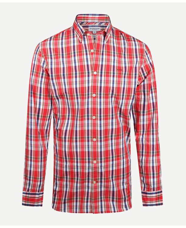 Summer Check Shirt 100% Cotton Heren