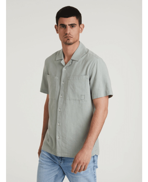 Chasin Heren Korte Mouw Shirts Bizz Linen