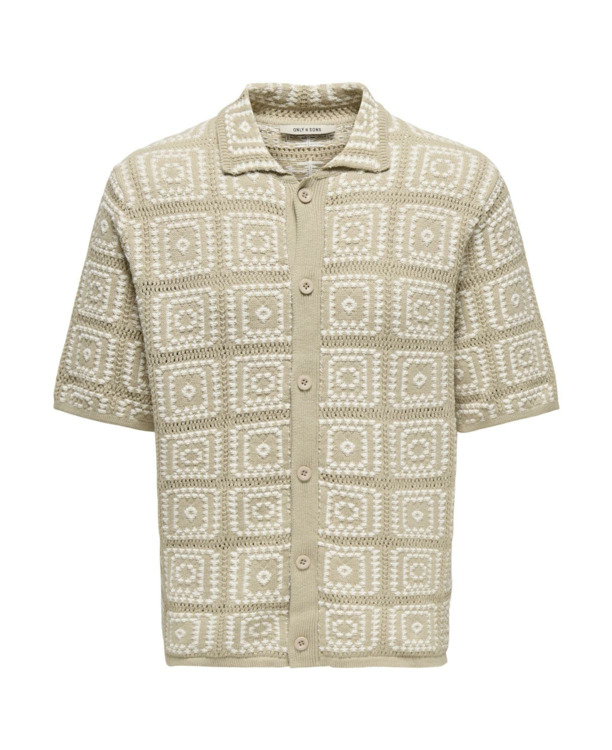 Relaxed Fit Shirt Kraag Korte Mouwen (K/M) Heren