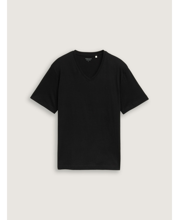 Basic T-shirt met V-hals