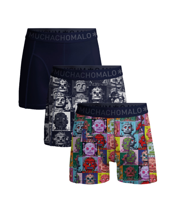 Jongens 3-Pack Boxershorts Print/Print/Effen
