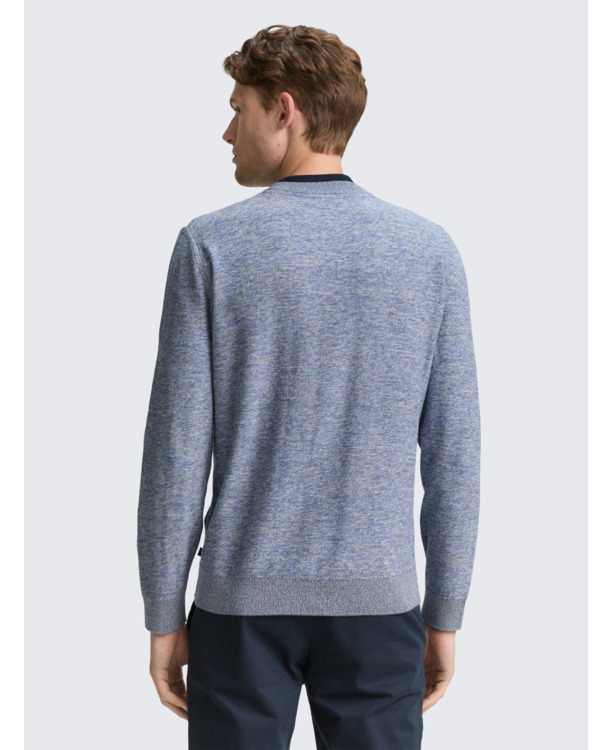 Gebreide Henley-trui van katoen