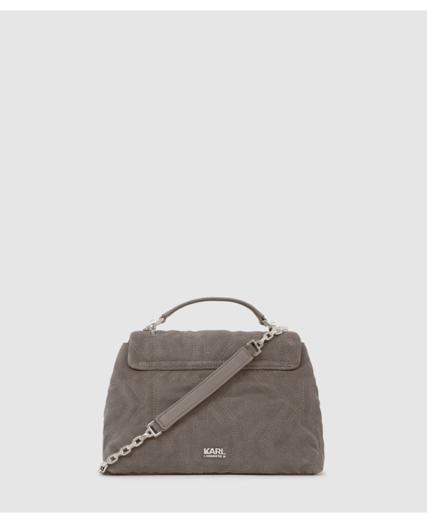 K/KURL SUEDE SHOULDER BAG
