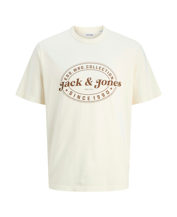 JJEDOVER PRINT TEE SS CREW NECK SN