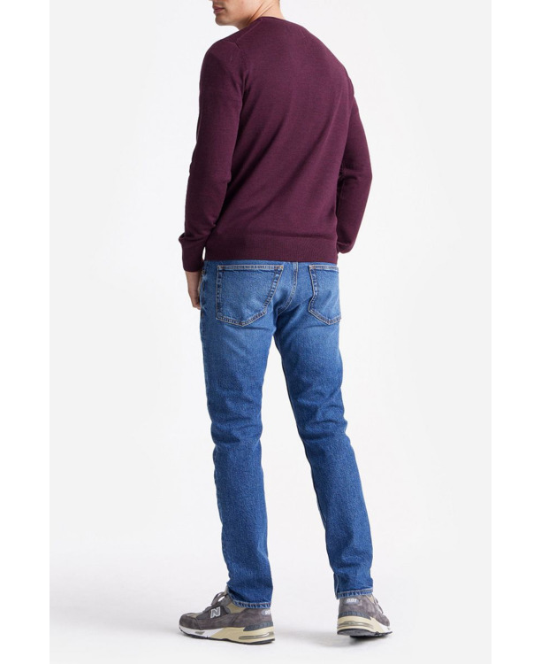 King Essentials The John Pullover Merino Burgundy