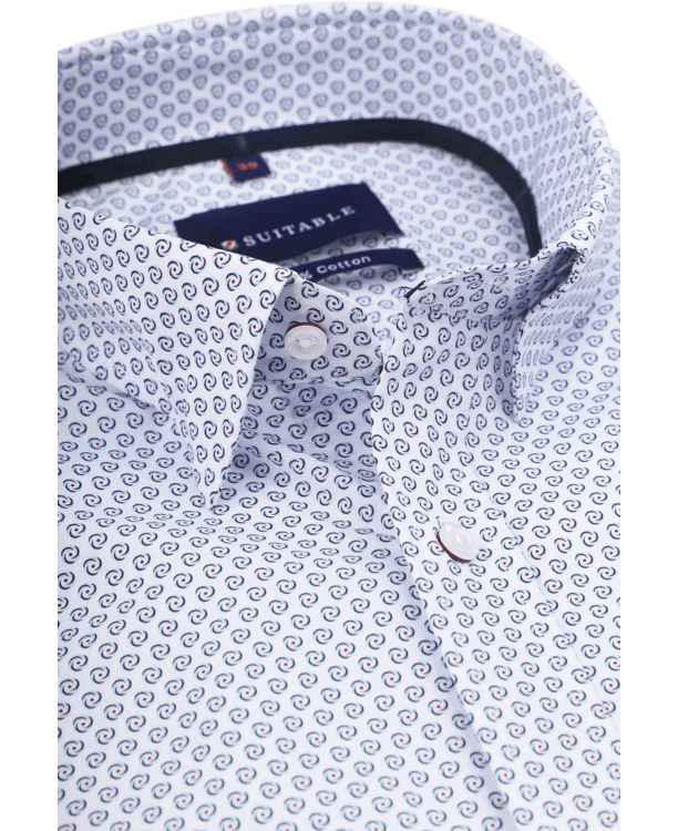 Suitable Overhemd Construct Print Wit