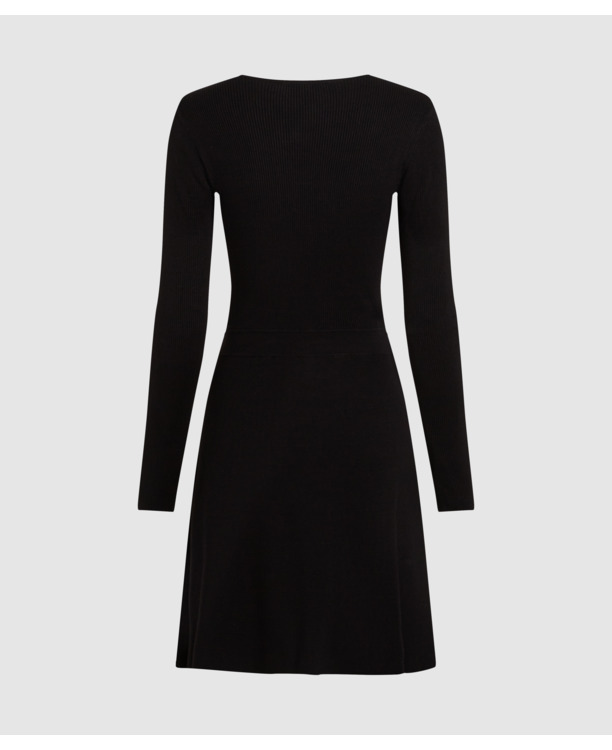 KEYHOLE DETAIL KNIT DRESS