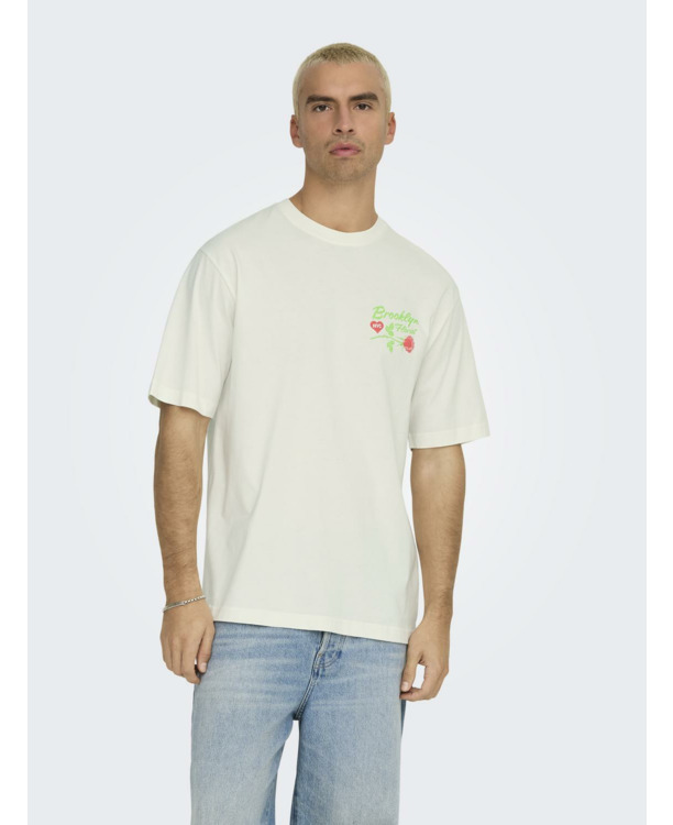 Relaxed Fit O-Hals Korte Mouwen (K/M) Heren