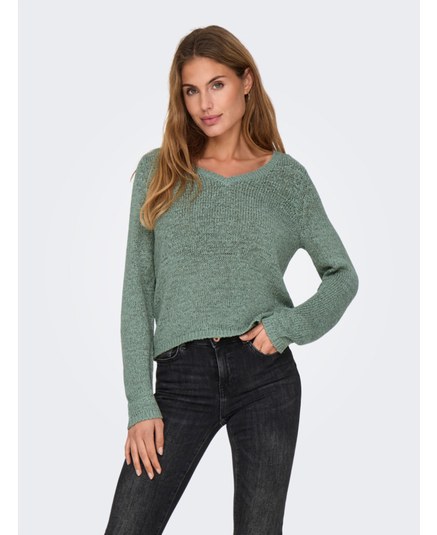 ONLGEENA L/S V-NECK KNT NOOS
