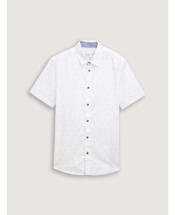 Shirt met korte mouwen en patroon