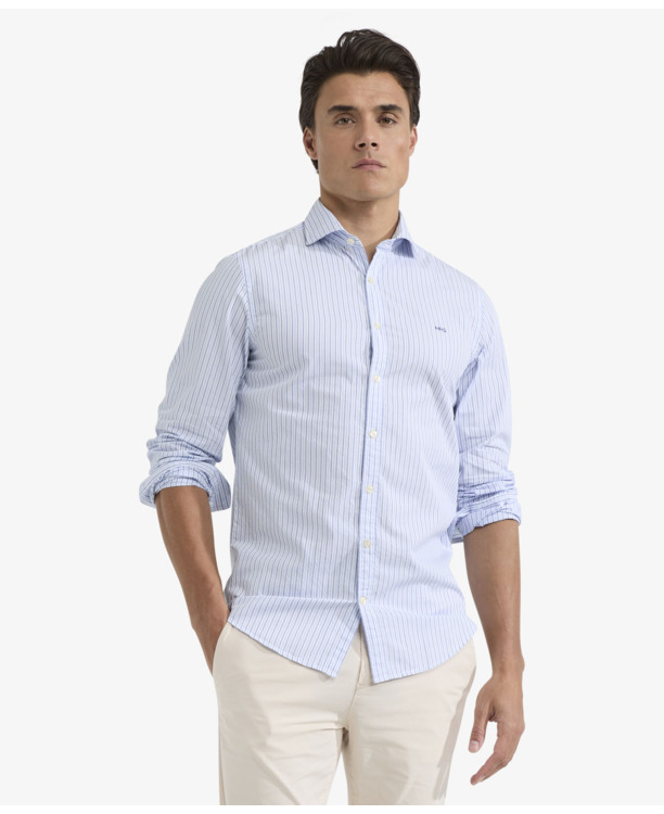 Stripe Shirt 100% Cotton Heren