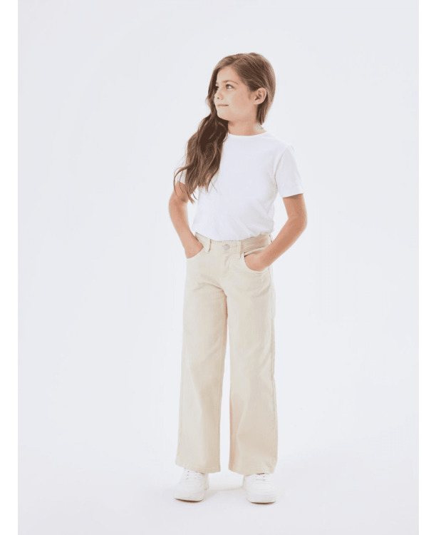 Wide Leg Fit Broek met wijde pijpen