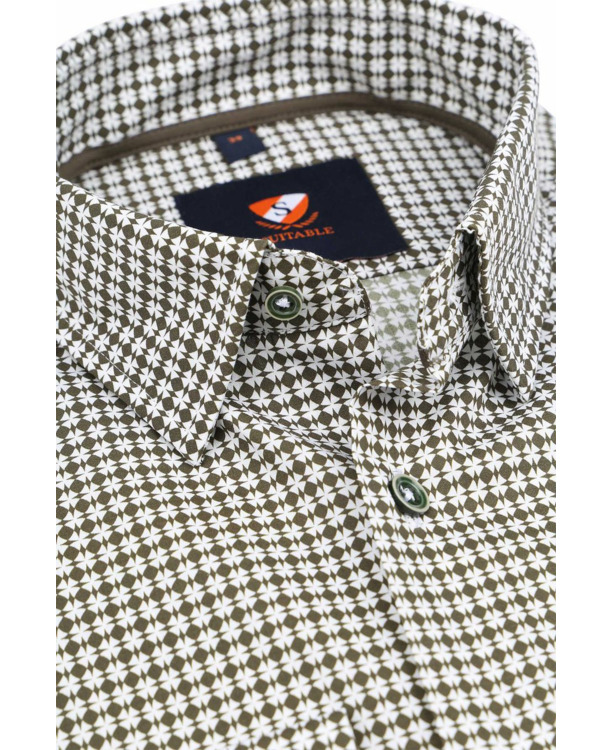 Suitable Overhemd Print Groen
