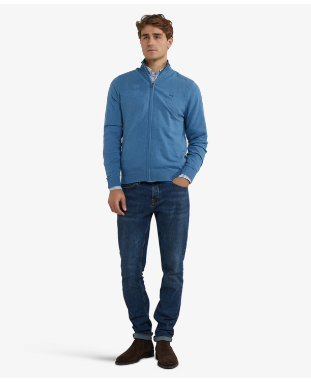 Zip Thru Cardigan Heren