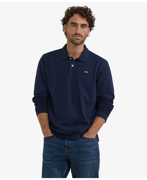 Classic Polo Long Sleeves 100% Cotton Heren